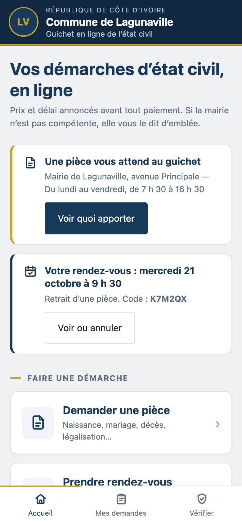 Le Guichet des habitants sur téléphone : les démarches d’état civil en ligne